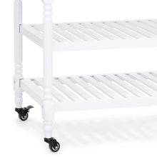 Load image into Gallery viewer, Kitchen Island Storage &amp; Bar Cart w/ Stainless Steel Top
