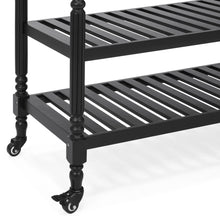 Load image into Gallery viewer, Kitchen Island Storage &amp; Bar Cart w/ Stainless Steel Top
