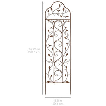 Load image into Gallery viewer, Iron Arched Garden Trellis
