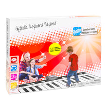 Load image into Gallery viewer, Giant Piano Keyboard Playmat w/ 8 Instrument Settings - Black/White
