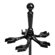 Load image into Gallery viewer, Rustic 5-Piece Iron Fireplace Tool Set w/ Tongs, Poker, Broom, Shovel, Stand
