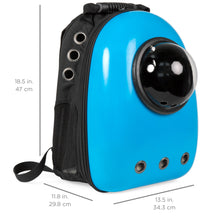 Load image into Gallery viewer, Bubble Window Pet Carrier Traveler Backpack for Cats, Dogs, Small Animals
