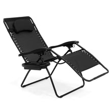 Load image into Gallery viewer, Outdoor Oversized Zero Gravity Chair Furniture w/ Cup Holder, Pillow
