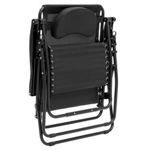 Load image into Gallery viewer, Outdoor Oversized Zero Gravity Chair Furniture w/ Cup Holder, Pillow
