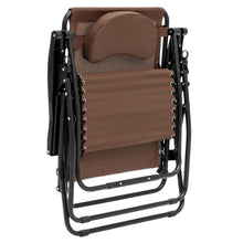 Load image into Gallery viewer, Outdoor Oversized Zero Gravity Chair Furniture w/ Cup Holder, Pillow
