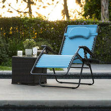 Load image into Gallery viewer, Outdoor Oversized Zero Gravity Chair Furniture w/ Cup Holder, Pillow
