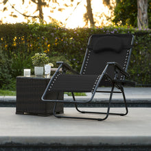 Load image into Gallery viewer, Outdoor Oversized Zero Gravity Chair Furniture w/ Cup Holder, Pillow
