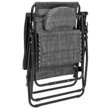 Load image into Gallery viewer, Outdoor Oversized Zero Gravity Chair Furniture w/ Cup Holder, Pillow
