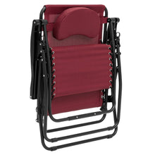 Load image into Gallery viewer, Outdoor Oversized Zero Gravity Chair Furniture w/ Cup Holder, Pillow
