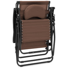 Load image into Gallery viewer, Oversized Zero Gravity Chair w/ Folding Canopy Shade Cup Holder
