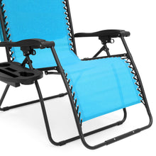 Load image into Gallery viewer, Oversized Zero Gravity Chair w/ Folding Canopy Shade Cup Holder
