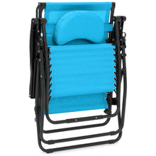 Load image into Gallery viewer, Oversized Zero Gravity Chair w/ Folding Canopy Shade Cup Holder
