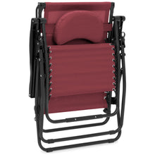 Load image into Gallery viewer, Oversized Zero Gravity Chair w/ Folding Canopy Shade Cup Holder
