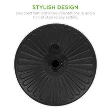 Load image into Gallery viewer, Plastic Patio Umbrella Base Pole Holder Accessory w/ Adjustable Knob
