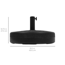 Load image into Gallery viewer, Plastic Patio Umbrella Base Pole Holder Accessory w/ Adjustable Knob
