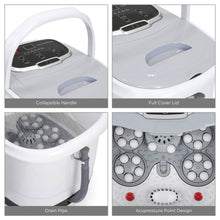 Load image into Gallery viewer, Portable Heated Foot Bath Spa w/ Massage Rollers, Red Light Therapy
