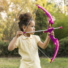 Load image into Gallery viewer, Kids 24in Light-Up Archery Toy Play Set w/ Bow, 3 Arrows, Quiver, Target
