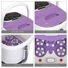 Load image into Gallery viewer, Portable Heated Foot Bath Spa w/ Massage Rollers, Red Light Therapy
