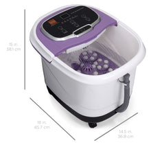 Load image into Gallery viewer, Portable Heated Foot Bath Spa w/ Massage Rollers, Red Light Therapy
