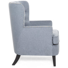 Load image into Gallery viewer, Modern Tufted Wingback Accent Chair Living Room Furniture w/ Nailhead Trim
