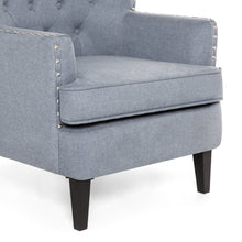 Load image into Gallery viewer, Modern Tufted Wingback Accent Chair Living Room Furniture w/ Nailhead Trim
