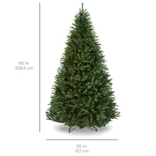 Load image into Gallery viewer, Hinged Douglas Full Fir Artificial Christmas Tree w/ Metal Stand
