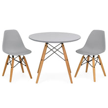 Load image into Gallery viewer, Kids Modern Dining Table Set w/ 2 Armless Chairs
