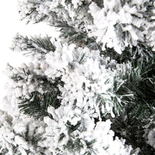 Load image into Gallery viewer, Pre-Lit Snow Flocked Artificial Pine Christmas Tree w/ Warm White Lights
