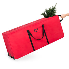 Load image into Gallery viewer, Rolling Duffle Storage Bag for 9ft Christmas Tree w/ Wheels, Handle

