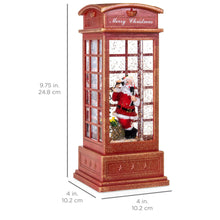 Load image into Gallery viewer, Pre-Lit Glitter Snow Globe Santa Claus Christmas Lantern w/ Battery Power
