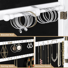Load image into Gallery viewer, Door/Wall Mount Mirror Jewelry Cabinet Armoire w/ Inside Mirror, LED Lights
