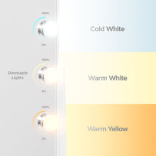 Load image into Gallery viewer, Hollywood Makeup Vanity Mirror w/ Smart Touch, Adjustable Color Temp, 12 LED
