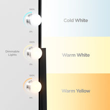 Load image into Gallery viewer, Hollywood Makeup Vanity Mirror w/ Smart Touch, Adjustable Color Temp, 12 LED
