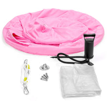 Load image into Gallery viewer, Kids Indoor &amp; Outdoor Hammock Swing Tent Set w/ Ropes, LED String Lights
