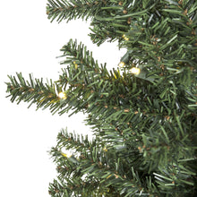 Load image into Gallery viewer, Pre-Lit Artificial Alpine Slim Pencil Christmas Tree w/ LED Lights, Stand
