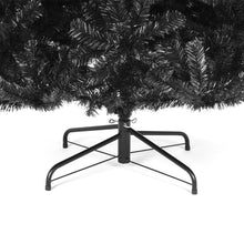 Load image into Gallery viewer, Black Artificial Christmas Tree w/ Easy Assembly, Foldable Metal Stand
