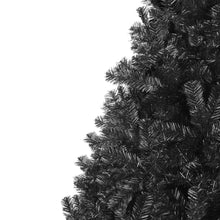 Load image into Gallery viewer, Black Artificial Christmas Tree w/ Easy Assembly, Foldable Metal Stand
