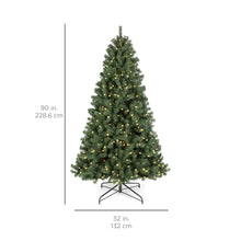 Load image into Gallery viewer, Pre-Lit Instant No Fluff Artificial Spruce Christmas Tree w/ Memory Branches
