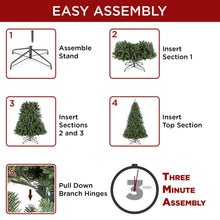 Load image into Gallery viewer, Pre-Lit Instant No Fluff Artificial Spruce Christmas Tree w/ Memory Branches
