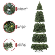 Load image into Gallery viewer, Pre-Lit Instant No Fluff Artificial Spruce Christmas Tree w/ Memory Branches
