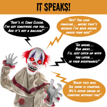 Load image into Gallery viewer, Scary Harry the Motion Activated Animatronic Killer Clown Halloween Prop
