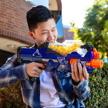 Load image into Gallery viewer, Electric Soft Foam Ball Rapid Fire Blaster Toy w/ Hopper Feeder, 20 Balls
