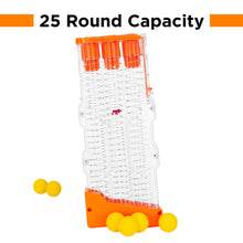 Load image into Gallery viewer, Electric Soft Foam Ball Rapid Fire Blaster Toy w/ Magazine, 25 Balls
