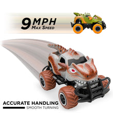 Load image into Gallery viewer, Set of 2 27MHz Mini Toy Dinosaur RC Remote Control Cars w/ 9mph Max Speed
