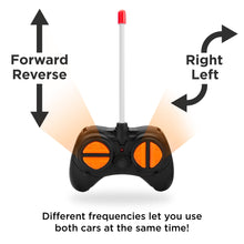 Load image into Gallery viewer, Set of 2 27MHz Mini Toy Dinosaur RC Remote Control Cars w/ 9mph Max Speed
