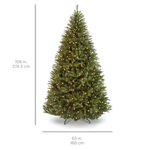 Load image into Gallery viewer, Pre-Lit Hinged Douglas Artificial Christmas Tree w/ Stand
