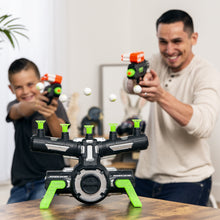 Load image into Gallery viewer, Glow-in-the-Dark Foam Dart Blasters &amp; Target Set w/ 24 Darts, 2 Blasters
