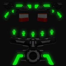 Load image into Gallery viewer, Glow-in-the-Dark Foam Dart Blasters &amp; Target Set w/ 24 Darts, 2 Blasters
