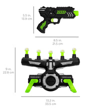 Load image into Gallery viewer, Glow-in-the-Dark Foam Dart Blasters &amp; Target Set w/ 24 Darts, 2 Blasters
