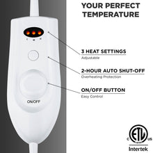 Load image into Gallery viewer, Electric Heated Reversible Sherpa Blanket w/ 3 Heat Settings, Auto Shut Off
